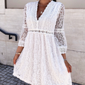 Fiorella Effortless Short Lace Dress Elevated Occasion Wear