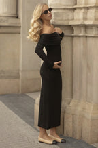 Elegant Ruched OffShoulder Birthday Dress
