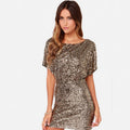 Tabloid Sequin Cut Out Shift Dress Silver FINAL