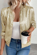 Stylish Loose-fitting Long-sleeved Zipper Casual Jacket