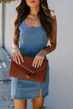 Backless Bodycon Denim Dress