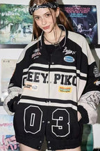 Retro Racing Baseball Bomber Jacket