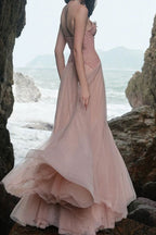 Lace Corset Tulle Ball Gown Strapless Wedding Dress