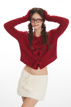 Cropped Lace Long Sleeve Cardigan