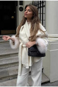 Robe Style Double-Faced Wool Coat