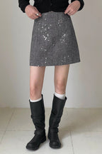 Crystal Bead Embellished Skirt