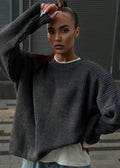 Effortlessly Chic - Women's Round Neck Loose Sweater