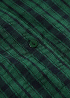 Oversized Retro Green Plaid Shirt – Effortless Chic