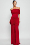 Silvia Strapless Mesh-Panelled Maxi Dress