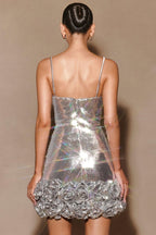 Calista Sequin Flower Mini Dress