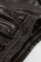 Fleece Vintage High Waist Straight Pants