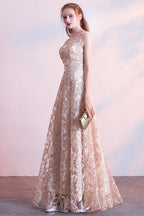 Floral Print Long Sleeve Column Gown Prom Dress
