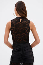 Charla Lace Cutout High-Slit Maxi Dress