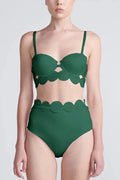 Sexy Sling Cutout High-waisted Stretch Bikini Swimsuit