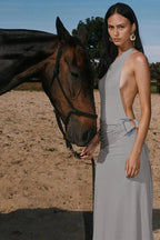 Weird Puss Sexy Backless Maxi Dress