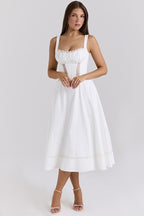 Elegant Lace Insert Maxi Slip Dress