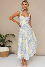 Boho Sleeveless Maxi Floral Dress