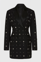 Morgane Beaded Rhinestone Embellished Mini Dress