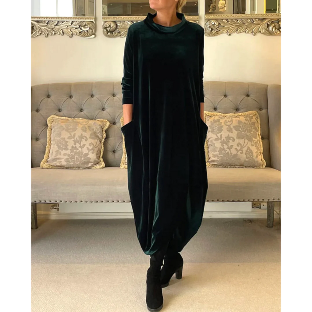 Galatea Chic Dress with Pockets Evening Wear Edit