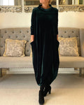 Greta Long Dress With Dress with Vintage Inspired Everyday Styling