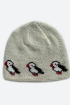 Rabbit Wool Blend Jacquard Knit Hat