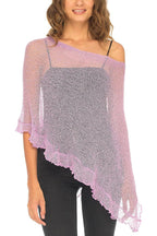 Solid Color Loose-fitting See-through Irregular Casual Cover-up