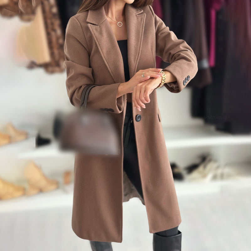Elegant Tailored Long Coat