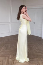 Chiffon One Shoulder Formal Dress
