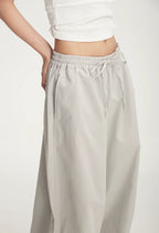 Balloon Drawstring Palazzo Pants