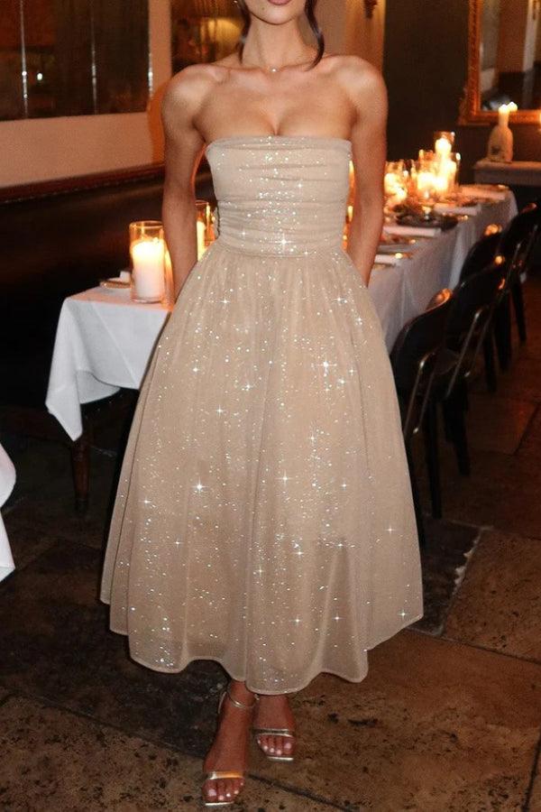 Kaylee Elevated Off Shoulder Backless Maxi Dress with Bow Chic Silhouette Collection
