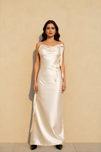 Cami Backless  Maxi Silk Dress