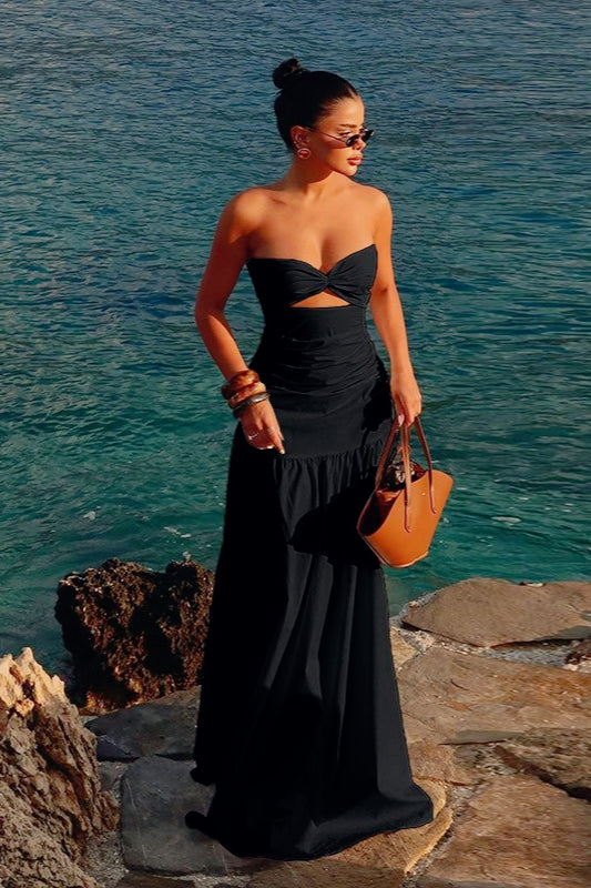 CutOut Strapless Birthday Dress