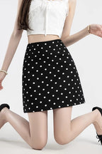 Polka Dot A-Line Skirt