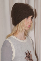 Solid Color Double Layer Soft Wool Knitted Hat