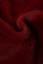 Fur Trim Strapless Bodycon Mini Birthday Dress
