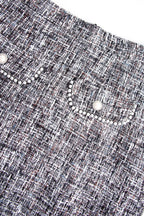 Black Fake Pocket Skirt