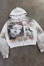 High Street Vintage Zip Hoodie