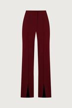 Vita Mesh Patchwork High Neck Wide Sleeve Bodysuit and High Rise Pocket Slit Pants Set