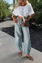 ALMER BLUE COTTON JEANS