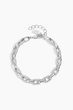 Fully diamond Cuban chain bracelet