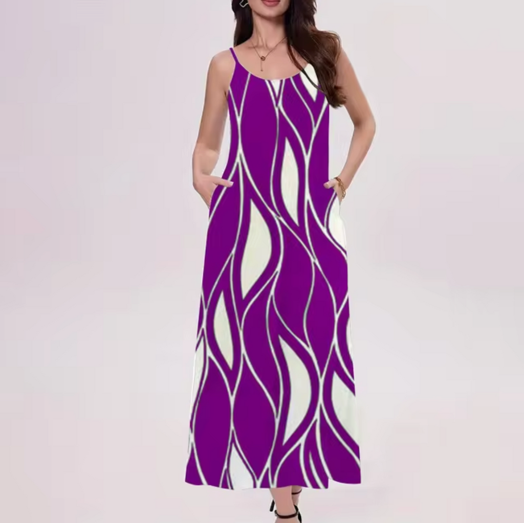 Serena Timeless Wave Print Dress Everyday Luxe Edit