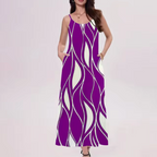 Serena Timeless Wave Print Dress Everyday Luxe Edit