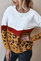 Going For Cozy Leopard Long Sleeve Sweater - 3 Colors