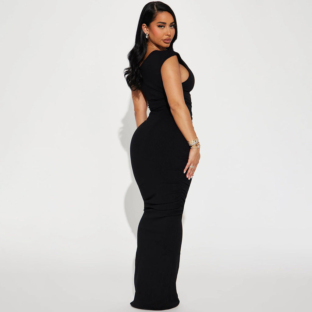 Mystical Off Shoulder Dress Black