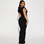 Mystical Off Shoulder Dress Black