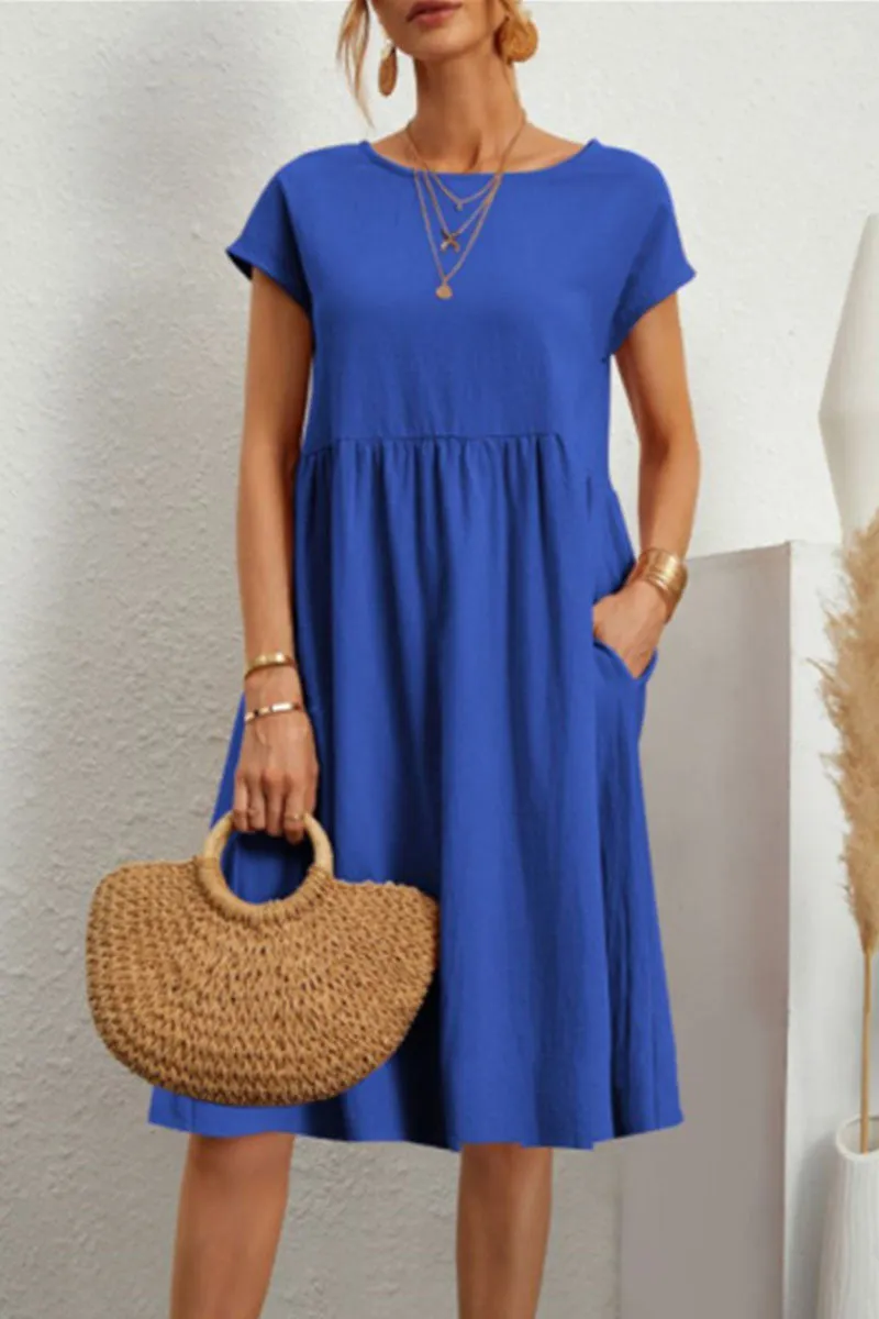Lydia Timeless Women's Casual Colorful Dress Evening Wear Edit
