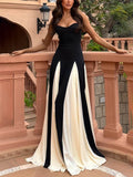 Elegance Panelled Tulle A - line Slip Maxi Dress