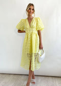 Paradise Midi Dress Yellow