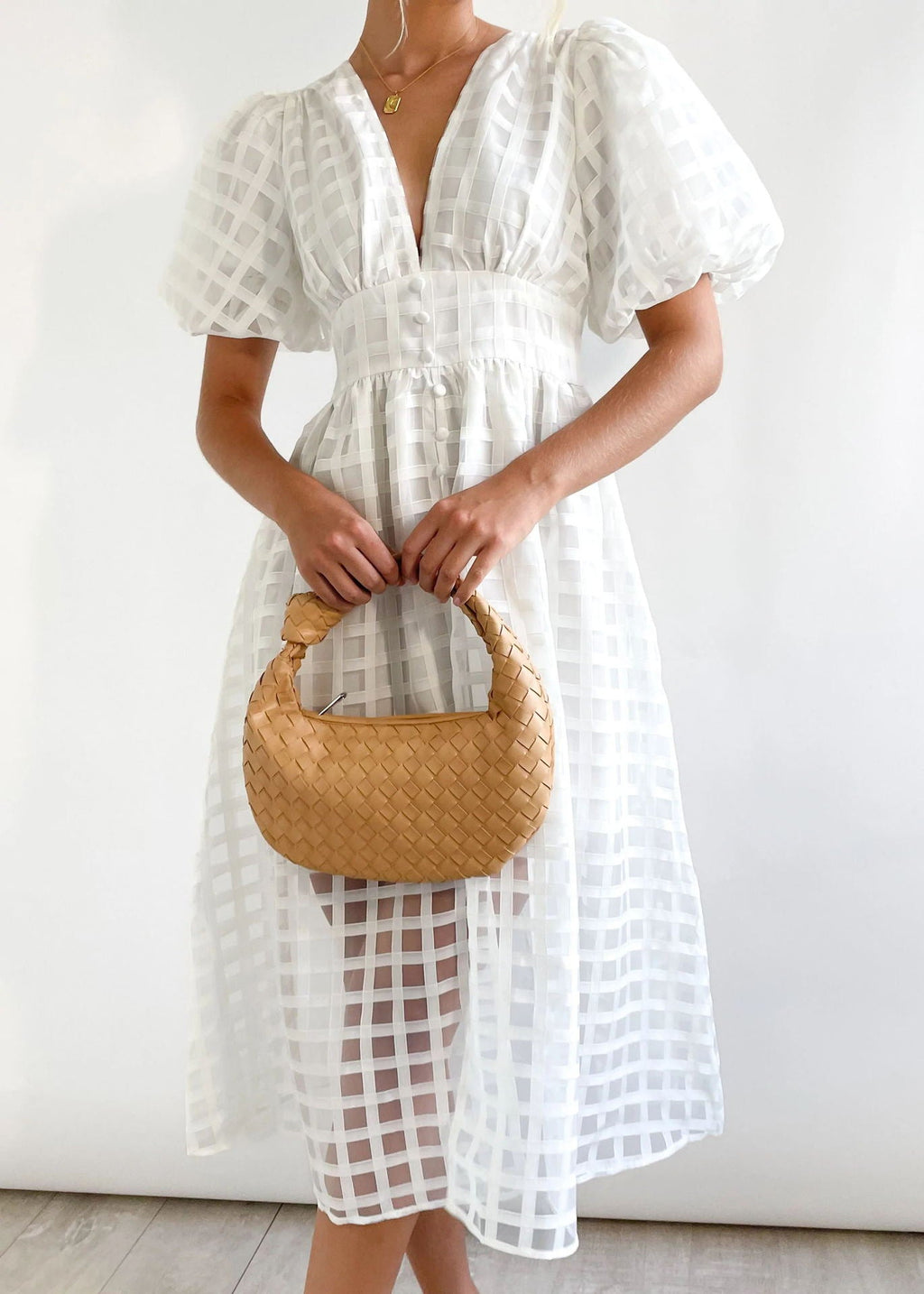 Paradise Midi Dress White