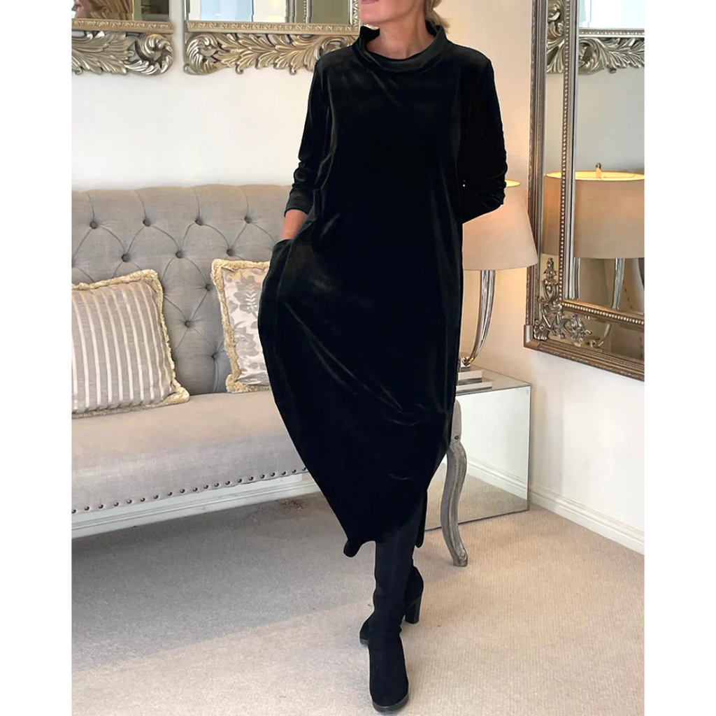 Galatea Chic Dress with Pockets Evening Wear Edit